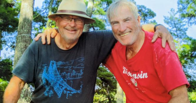 Greg Klatkiewicz and Gary "Zooks" Bezucha seen on one of their regular camping trips in 2019. Greg Klatkiewicz and Gary "Zooks" Bezucha seen on one of their regular camping trips in 2019.