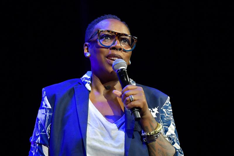 Gina Yashere is a co-creator of the new CBS sitcom Bob Hearts Abishola. She speaks above at the 2018 Tribeca Film Festival in New York City. Gina Yashere is a co-creator of the new CBS sitcom Bob Hearts Abishola. She speaks above at the 2018 Tribeca Film Festival in New York City.