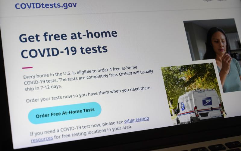 The website COVIDTests.gov allows people to order four at-home tests per residence and have them delivered by mail. Now there's a phone number, too. The website COVIDTests.gov allows people to order four at-home tests per residence and have them delivered by mail. Now there's a phone number, too.