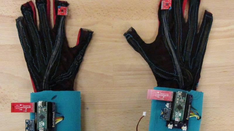 SignAloud gloves translate sign language into text and speech. SignAloud gloves translate sign language into text and speech.