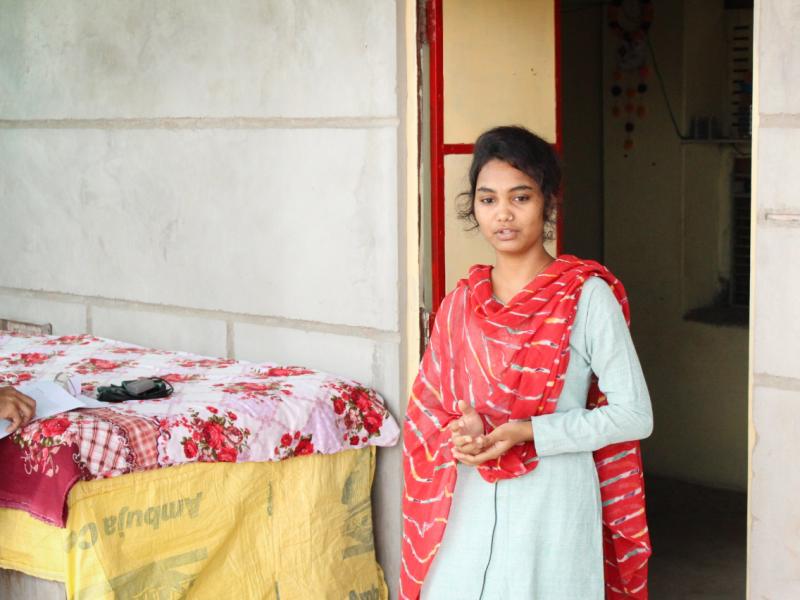 Komal Rana, 19, a student in the Veerni Institute program, has faced pressure to marry since India's pandemic lockdown forced her to return home to her hamlet of Jhalamand near Jodhpur. Komal Rana, 19, a student in the Veerni Institute program, has faced pressure to marry since India's pandemic lockdown forced her to return home to her hamlet of Jhalamand near Jodhpur.