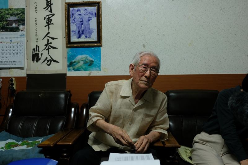 Park describes his experiences as a child soldier during an interview in his office in Yeongju. Park describes his experiences as a child soldier during an interview in his office in Yeongju.