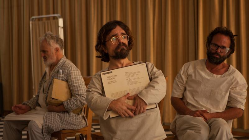 Three Christs, No Waiting: Joseph (Bradley Whitford), Leon (Peter Dinklage) and Clyde (Walton Goggins) in Jon Avnet's film. Three Christs, No Waiting: Joseph (Bradley Whitford), Leon (Peter Dinklage) and Clyde (Walton Goggins) in Jon Avnet's film.