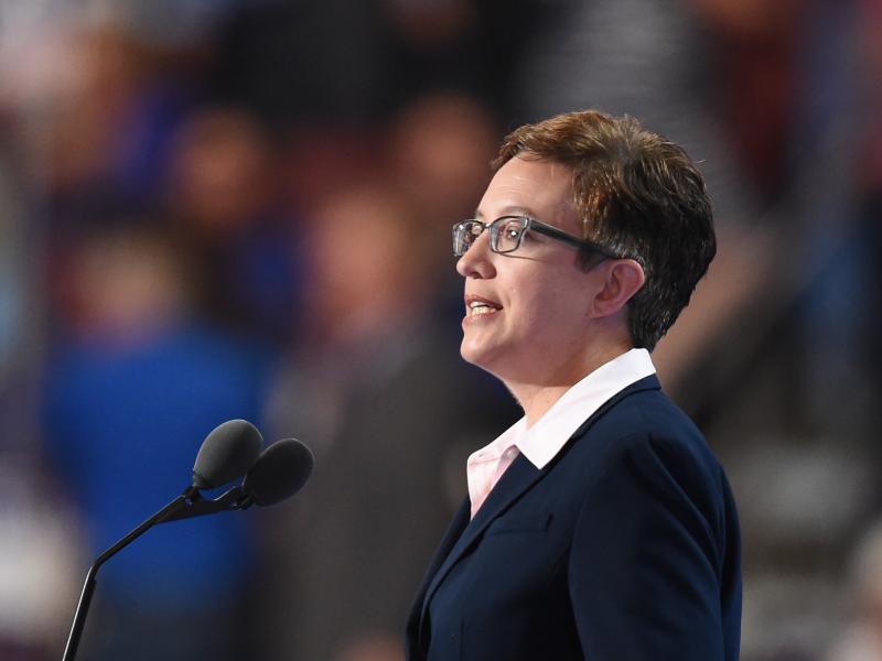 Tina Kotek speaks during Day 1 of the Democratic National Convention at the Wells Fargo Center in Philadelphia, Pennsylvania, July 25, 2016. On Tuesday, she won Oregon's gubernatorial Democratic primary. If she wins in November, Kotek will be the nation's Tina Kotek speaks during Day 1 of the Democratic National Convention at the Wells Fargo Center in Philadelphia, Pennsylvania, July 25, 2016. On Tuesday, she won Oregon's gubernatorial Democratic primary. If she wins in November, Kotek will be the nation's