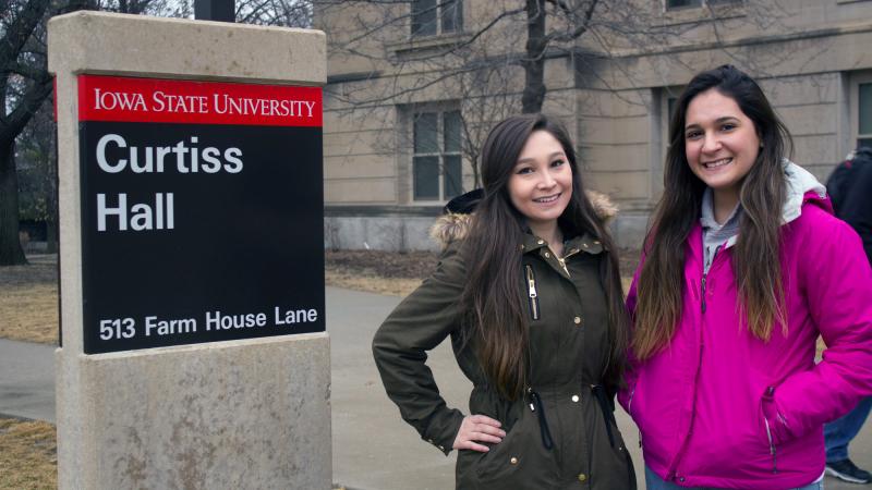 Iowa State University College of Agriculture and Life Sciences students Liz Hada, left, and Melissa Garcia Rodriguez say they have experienced racial tension in some of their classes, despite feeling generally welcomed by most students and faculty. Iowa State University College of Agriculture and Life Sciences students Liz Hada, left, and Melissa Garcia Rodriguez say they have experienced racial tension in some of their classes, despite feeling generally welcomed by most students and faculty.