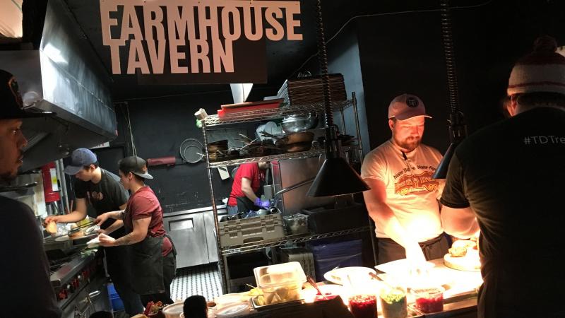 Farmhouse Tavern in Toronto has found a way to turn quiet Sundays, which often lead to either throwing away food or freezing it, into a way to sell out menu items. Farmhouse Tavern in Toronto has found a way to turn quiet Sundays, which often lead to either throwing away food or freezing it, into a way to sell out menu items.