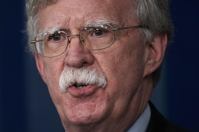 National Security Adviser John Bolton speaks during a White House news briefing in October. National Security Adviser John Bolton speaks during a White House news briefing in October.