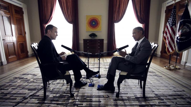 NPR Morning Edition host Steve Inskeep interviews President Obama on April 6 at the White House. NPR Morning Edition host Steve Inskeep interviews President Obama on April 6 at the White House.