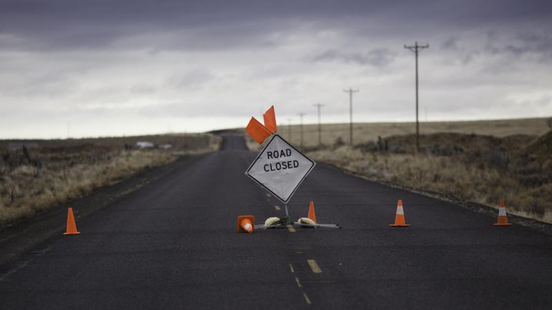 A sign is placed on a closed road to the Malheur National Wildlife Refuge near Burns, Ore., on Jan. 29, during the armed occupation of the refuge. A sign is placed on a closed road to the Malheur National Wildlife Refuge near Burns, Ore., on Jan. 29, during the armed occupation of the refuge.