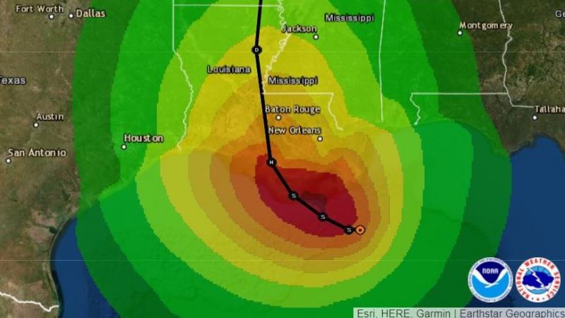 Tropical Storm Barry is predicted to become a hurricane before making landfall along the Louisiana coast Saturday morning. Tropical Storm Barry is predicted to become a hurricane before making landfall along the Louisiana coast Saturday morning.