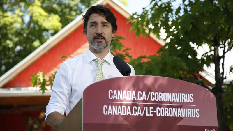 Canadian Prime Minister Justin Trudeau addresses a news conference last month in Chelsea, Quebec. Canadian Prime Minister Justin Trudeau addresses a news conference last month in Chelsea, Quebec.