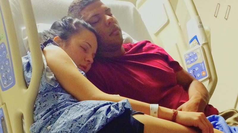 Angel Parker, the subject of the first episode of Diagnosis, rests at the hospital with her boyfriend. Angel Parker, the subject of the first episode of Diagnosis, rests at the hospital with her boyfriend.