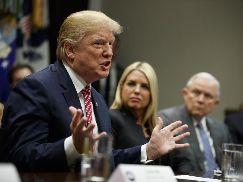 President Trump meeting with state and local officials on school violence Thursday, including Florida Attorney General Pam Bondi. President Trump meeting with state and local officials on school violence Thursday, including Florida Attorney General Pam Bondi.