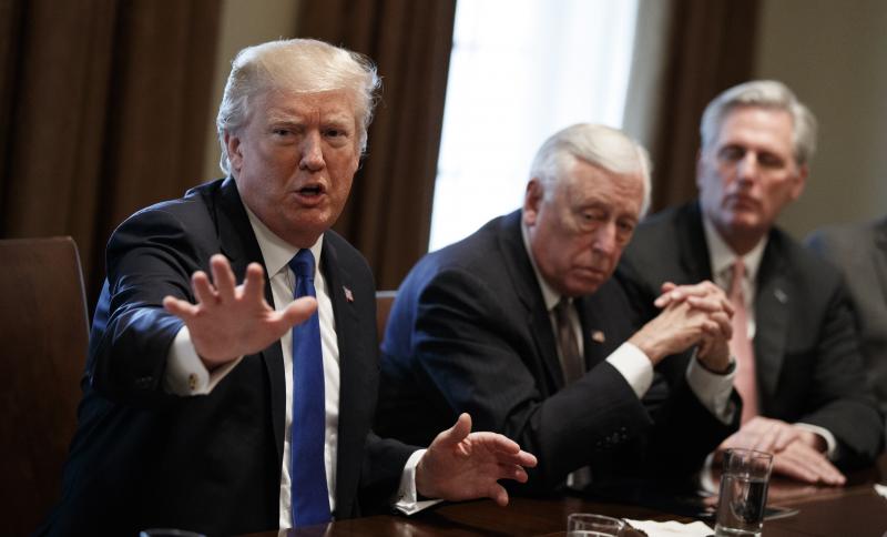 President Trump says he is prepared to take the heat for a compromise immigration deal. President Trump says he is prepared to take the heat for a compromise immigration deal.