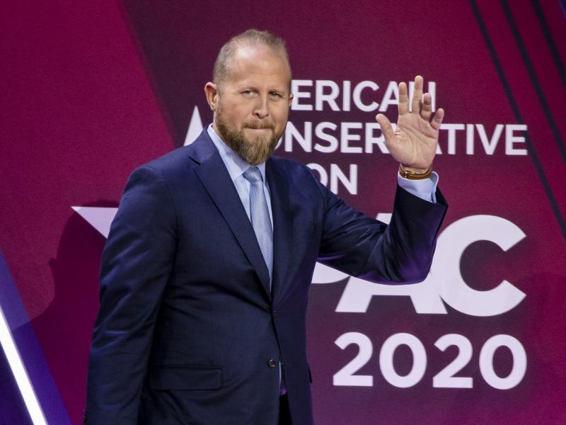 Brad Parscale on stage during the Conservative Political Action Conference 2020 in February. Brad Parscale on stage during the Conservative Political Action Conference 2020 in February.