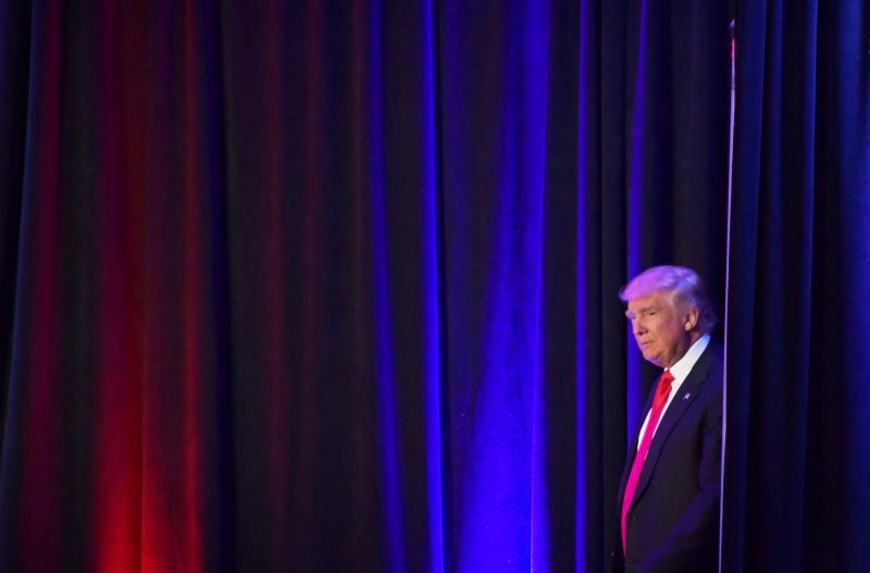 President-elect Donald Trump arrives to speak at the New York Hilton Midtown on election night. President-elect Donald Trump arrives to speak at the New York Hilton Midtown on election night.