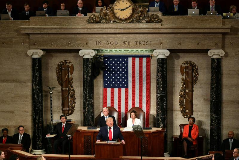 President Trump's State of the Union address laid bare his bitter partisan standoff with Democrats and left little doubt that legislative accomplishments between now and the election will be difficult. President Trump's State of the Union address laid bare his bitter partisan standoff with Democrats and left little doubt that legislative accomplishments between now and the election will be difficult.