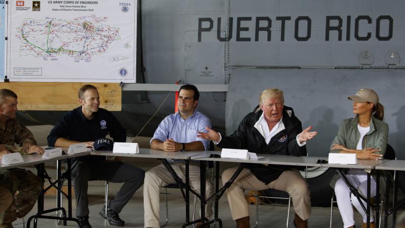 President Trump, who visited Puerto Rico with first lady Melania Trump in October 2017, denies 3,000 people died as a result of last year's hurricanes and falsely claims Democrats inflated it to make him look bad. President Trump, who visited Puerto Rico with first lady Melania Trump in October 2017, denies 3,000 people died as a result of last year's hurricanes and falsely claims Democrats inflated it to make him look bad.
