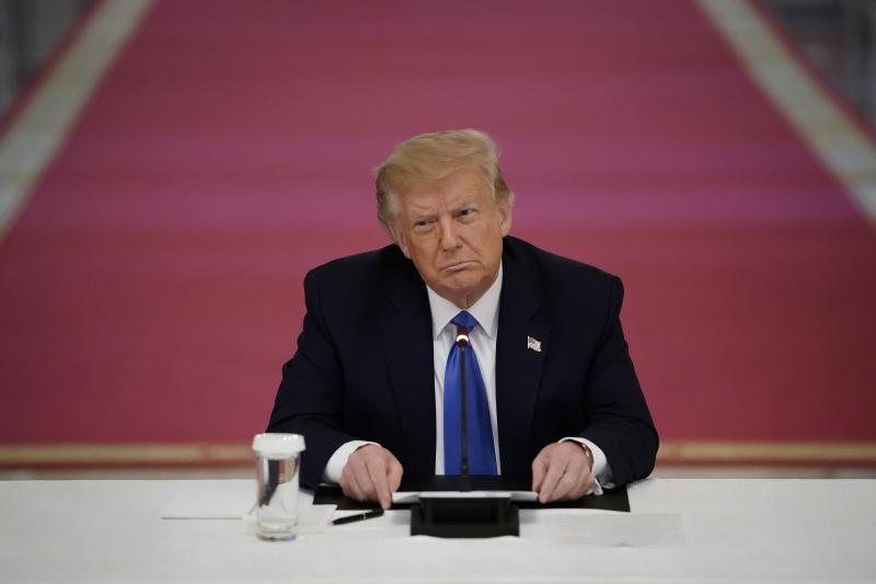 President Trump attends an event about law enforcement on Monday at the White House. Trump has repeatedly downplayed the disproportionate impact of police violence on African Americans. President Trump attends an event about law enforcement on Monday at the White House. Trump has repeatedly downplayed the disproportionate impact of police violence on African Americans.
