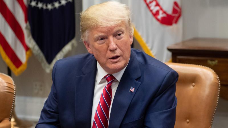 President Trump, pictured in the Roosevelt Room of the White House on June 12, spoke with ABC News about whether he would accept damaging information about a 2020 rival from another government. President Trump, pictured in the Roosevelt Room of the White House on June 12, spoke with ABC News about whether he would accept damaging information about a 2020 rival from another government.