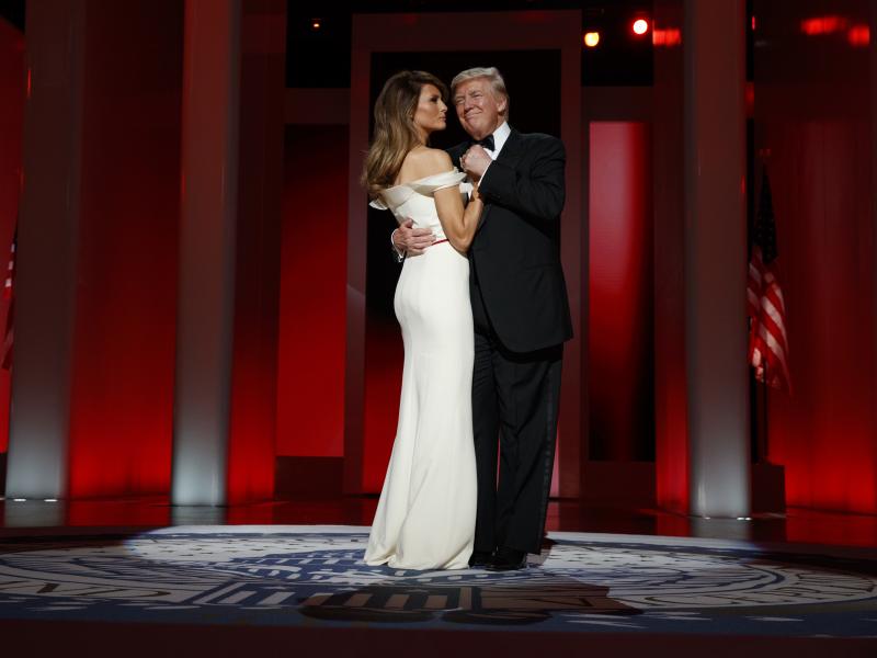 President Trump dances with first lady Melania Trump at the Liberty Ball in 2017. Federal prosecutors subpoenaed Trump's inaugural committee Monday, reportedly to find out how the inauguration was funded and by whom. President Trump dances with first lady Melania Trump at the Liberty Ball in 2017. Federal prosecutors subpoenaed Trump's inaugural committee Monday, reportedly to find out how the inauguration was funded and by whom.