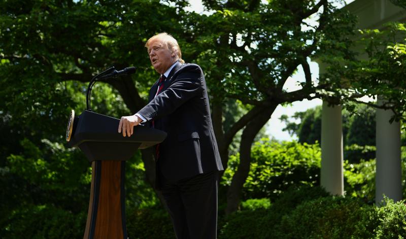 President Trump announces a new immigration proposal in the White House Rose Garden on Thursday. President Trump announces a new immigration proposal in the White House Rose Garden on Thursday.
