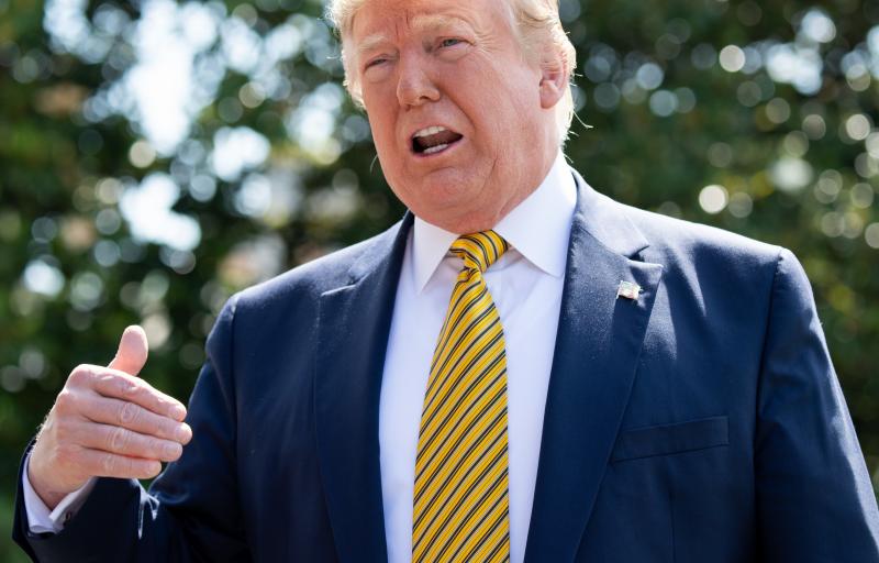 President Trump, seen on the South Lawn of the White House on Saturday, threatened Iran in a series of tweets on Tuesday. President Trump, seen on the South Lawn of the White House on Saturday, threatened Iran in a series of tweets on Tuesday.