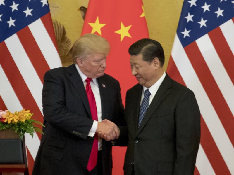 President Trump and Chinese President Xi Jinping made a joint statement to the media at the Great Hall of the People on Thursday in Beijing. President Trump and Chinese President Xi Jinping made a joint statement to the media at the Great Hall of the People on Thursday in Beijing.