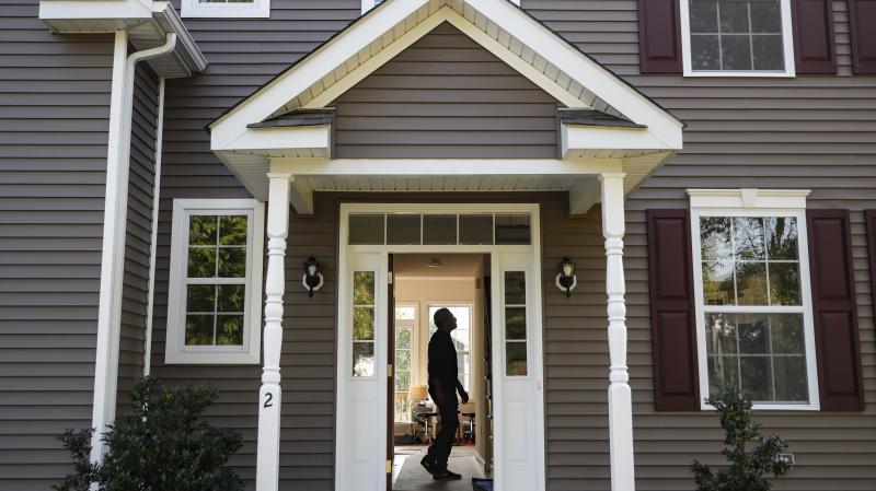 A new homeowner tours his new place in Washingtonville, N.Y., this month. A new homeowner tours his new place in Washingtonville, N.Y., this month.
