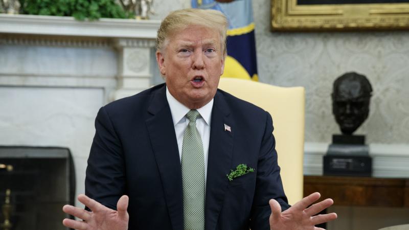 President Trump said Thursday he would "probably have to veto" the resolution blocking his emergency declaration to build a wall on the U.S.-Mexico border. President Trump said Thursday he would "probably have to veto" the resolution blocking his emergency declaration to build a wall on the U.S.-Mexico border.