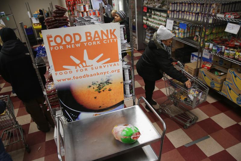 Harlem residents choose free groceries at the Food Bank For New York City in 2013. A number of new rules and actions proposed by the Trump administration could affect poor or low-income people who use government safety net programs. Harlem residents choose free groceries at the Food Bank For New York City in 2013. A number of new rules and actions proposed by the Trump administration could affect poor or low-income people who use government safety net programs.