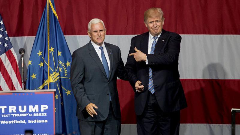 On Tuesday night, presumptive Republican presidential nominee Donald Trump campaigned with Indiana Gov. Mike Pence, whom he is vetting as a running mate. On Tuesday night, presumptive Republican presidential nominee Donald Trump campaigned with Indiana Gov. Mike Pence, whom he is vetting as a running mate.