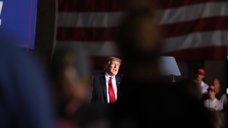 Former President Donald Trump speaks to supporters during a rally at the Iowa State Fairgrounds in Des Moines on Oct. 9. Former President Donald Trump speaks to supporters during a rally at the Iowa State Fairgrounds in Des Moines on Oct. 9.
