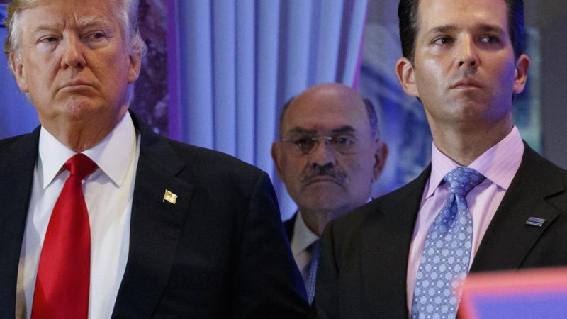 Allen Weisselberg (center), the longtime chief financial officer of former President Donald Trump's family business, stands behind Trump during a 2017 news conference at Trump Tower in New York City. Weisselberg, who appeared in court Monday, has pleaded Allen Weisselberg (center), the longtime chief financial officer of former President Donald Trump's family business, stands behind Trump during a 2017 news conference at Trump Tower in New York City. Weisselberg, who appeared in court Monday, has pleaded