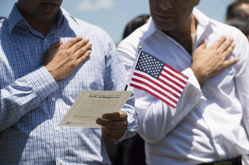 Never before has the U.S. census directly asked for the citizenship status of every person living in every household in the United States. A citizenship question that the Trump administration wants on the 2020 census could change that. Above, newly sworn- Never before has the U.S. census directly asked for the citizenship status of every person living in every household in the United States. A citizenship question that the Trump administration wants on the 2020 census could change that. Above, newly sworn-