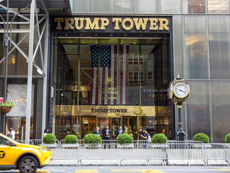 A taxi passes by Trump Tower, the headquarters of the Trump Organization, in New York City in 2021. A taxi passes by Trump Tower, the headquarters of the Trump Organization, in New York City in 2021.