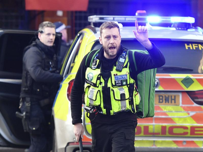 Police and emergency services at the scene of an incident on London Bridge in central London following a police incident, on Friday. Police and emergency services at the scene of an incident on London Bridge in central London following a police incident, on Friday.