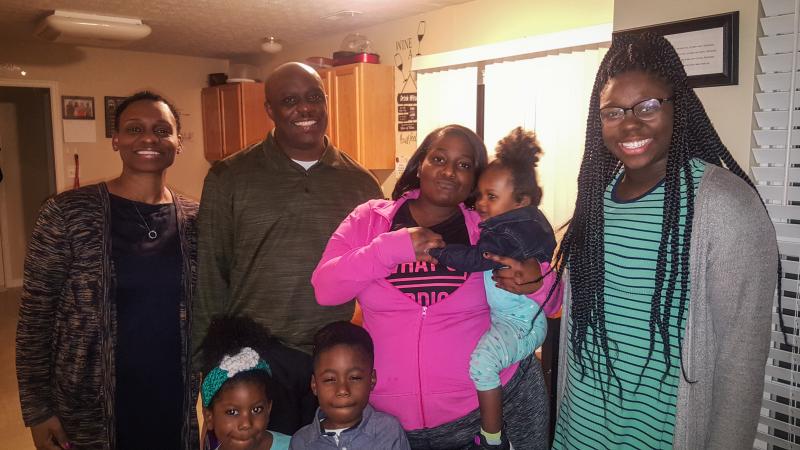 Steven Mallory stands with his family. From left: Tracey Mallory, Steven Mallory, Tina Groves, Zharia Mallory, along with his grandchildren. Steven Mallory stands with his family. From left: Tracey Mallory, Steven Mallory, Tina Groves, Zharia Mallory, along with his grandchildren.