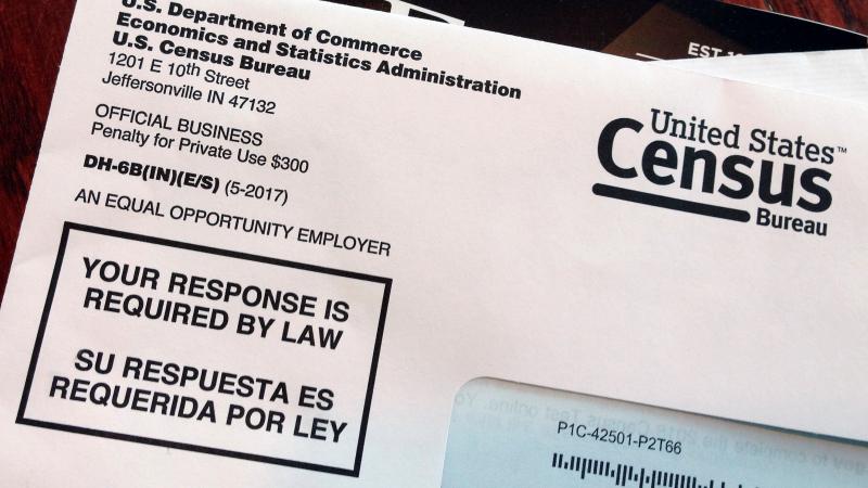An envelope contains a test questionnaire for the 2020 census mailed to a resident in Providence, R.I., as part of the nation's only test run of the upcoming national headcount. A Trump administration plan to include a citizenship question on the 2020 cen An envelope contains a test questionnaire for the 2020 census mailed to a resident in Providence, R.I., as part of the nation's only test run of the upcoming national headcount. A Trump administration plan to include a citizenship question on the 2020 cen