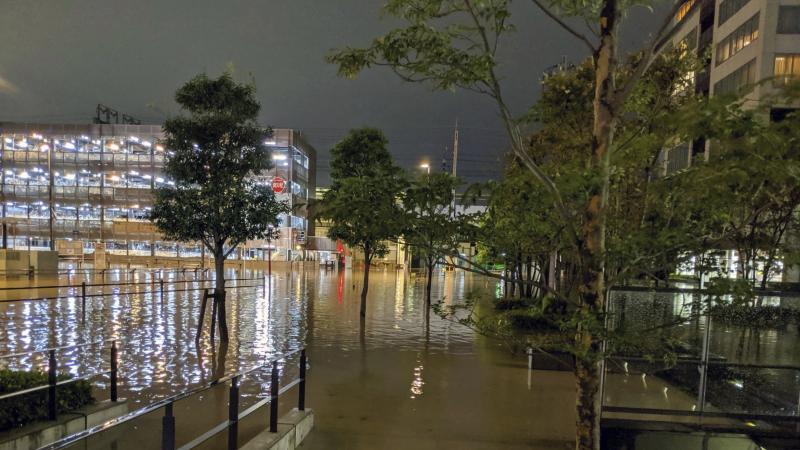 The streets in Kawasaki, near Tokyo, flooded after Typhoon Hagibis made landfall Saturday. Helicopters plucked people from their flooded homes on Sunday as rescue efforts went into full force in wide areas of Japan. The streets in Kawasaki, near Tokyo, flooded after Typhoon Hagibis made landfall Saturday. Helicopters plucked people from their flooded homes on Sunday as rescue efforts went into full force in wide areas of Japan.