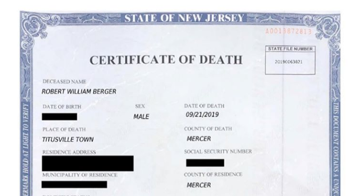 A copy of the alleged death certificate, including the spelling and font discrepancies that gave the ruse away, according to prosecutors. A copy of the alleged death certificate, including the spelling and font discrepancies that gave the ruse away, according to prosecutors.