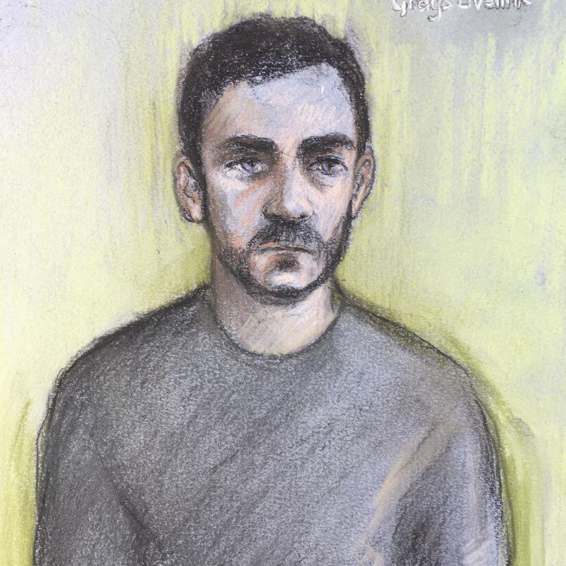 Maurice Robinson, 25, seen in a courtroom sketch last month. The truck driver pleaded guilty Monday to two charges related to the deaths of 39 migrants — but he still faces dozens more charges. Maurice Robinson, 25, seen in a courtroom sketch last month. The truck driver pleaded guilty Monday to two charges related to the deaths of 39 migrants — but he still faces dozens more charges.