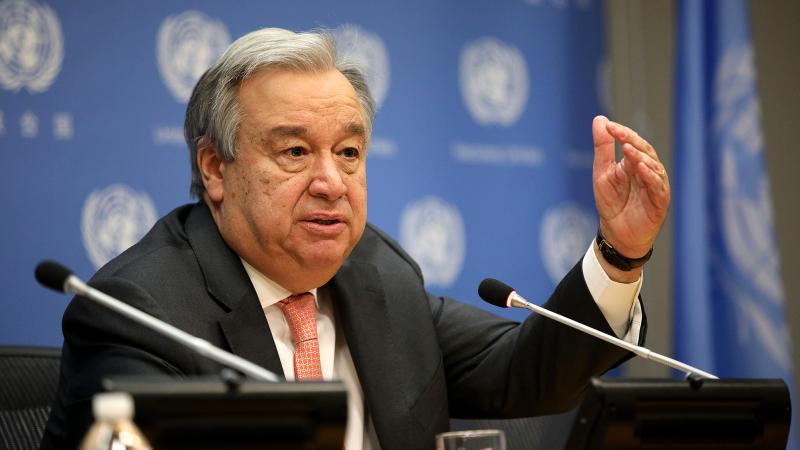 United Nations Secretary General Antonio Guterres speaks at the U.N. headquarters on January 16. United Nations Secretary General Antonio Guterres speaks at the U.N. headquarters on January 16.