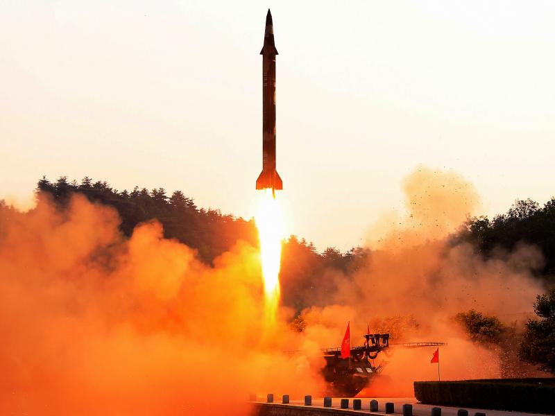 This undated photo released by North Korea's official Korean Central News Agency shows a ballistic missile test at an undisclosed location. On Friday, the U.N. Security Council voted unanimously to penalize North Korea for its recent missile tests with fu This undated photo released by North Korea's official Korean Central News Agency shows a ballistic missile test at an undisclosed location. On Friday, the U.N. Security Council voted unanimously to penalize North Korea for its recent missile tests with fu