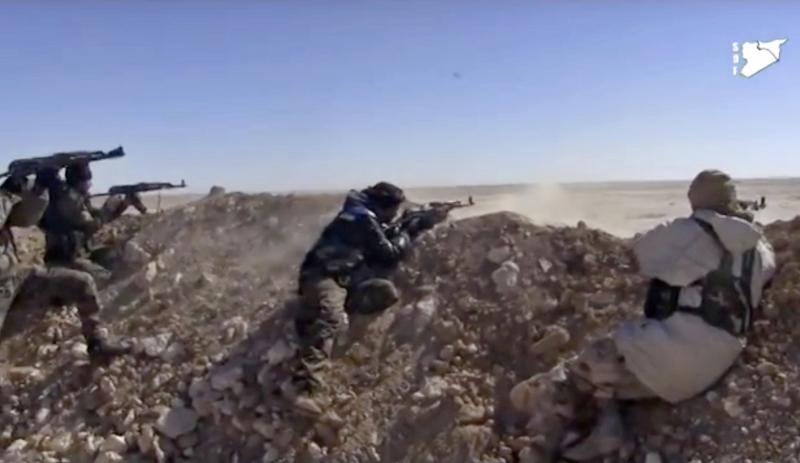 Syrian Democratic Forces fighters opening fire on an Islamic State group's position in March in the countryside east of Raqqa, Syria. Syrian Democratic Forces fighters opening fire on an Islamic State group's position in March in the countryside east of Raqqa, Syria.