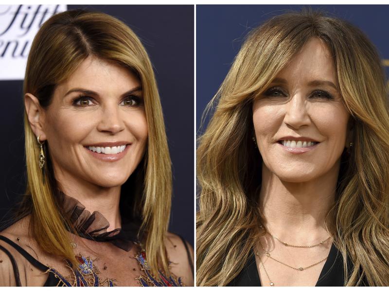 A composite photo shows Lori Loughlin (left) and Felicity Huffman — two actresses charged in what the Justice Department says is a massive cheating scheme that rigged admissions to elite universities. A composite photo shows Lori Loughlin (left) and Felicity Huffman — two actresses charged in what the Justice Department says is a massive cheating scheme that rigged admissions to elite universities.