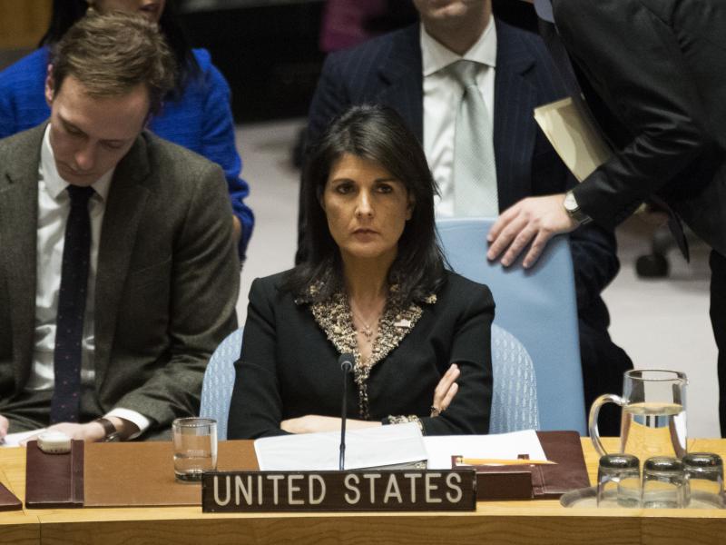 U.S. Ambassador to the United Nations Nikki Haley warned that the U.S. "will take note of each and every vote" on a resolution on the decision to move the U.S. Embassy to Jerusalem. U.S. Ambassador to the United Nations Nikki Haley warned that the U.S. "will take note of each and every vote" on a resolution on the decision to move the U.S. Embassy to Jerusalem.