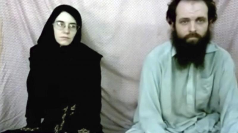 This still image made from a 2013 video released by the Coleman family shows Caitlan Coleman and her husband, Canadian Joshua Boyle, in a militant video given to the family. This still image made from a 2013 video released by the Coleman family shows Caitlan Coleman and her husband, Canadian Joshua Boyle, in a militant video given to the family.