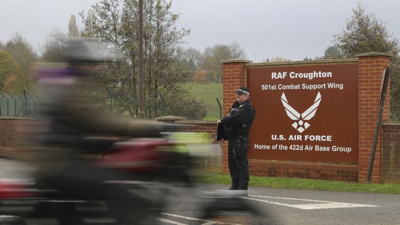 A motorbike convoy in November follows the last ride of Harry Dunn, who died when his motorbike was involved in a head-on collision in August 2019, near RAF Croughton, in Brackley, England. A motorbike convoy in November follows the last ride of Harry Dunn, who died when his motorbike was involved in a head-on collision in August 2019, near RAF Croughton, in Brackley, England.