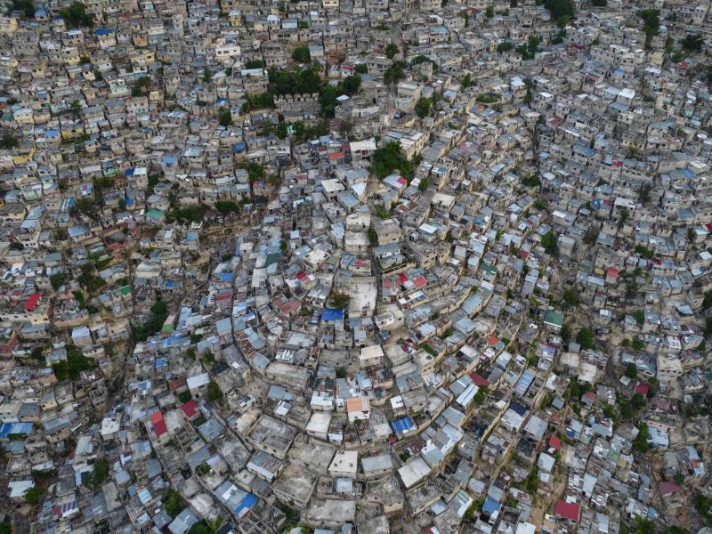 A view of the densely populated Jalousie neighborhood of Port-au-Prince, Sept. 28, 2021. A group of 17 U.S. missionaries was kidnapped by a gang in Haiti on Saturday, according to a voice message sent to various religious missions by an organization with A view of the densely populated Jalousie neighborhood of Port-au-Prince, Sept. 28, 2021. A group of 17 U.S. missionaries was kidnapped by a gang in Haiti on Saturday, according to a voice message sent to various religious missions by an organization with